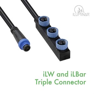 ILUMINAR LED TRIPLE CONNECTOR FOR ILW & IL-BAR (1)