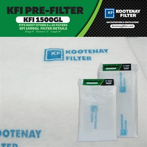 KOOTENAY 1500GL REPLACEMENT PRE-FILTER GREEN LINE (1)